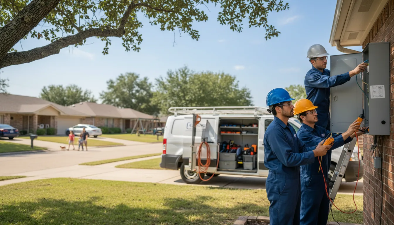 Certified electrician providing emergency electrical services in Mount Enterprise, TX